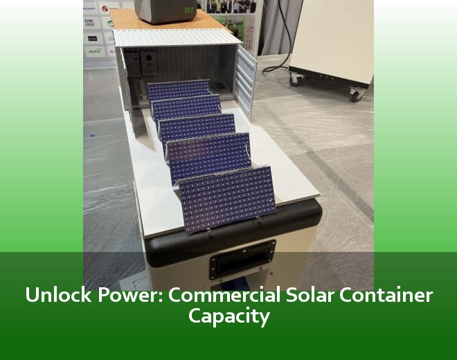 Unlock Power: Commercial Solar Container Capacity